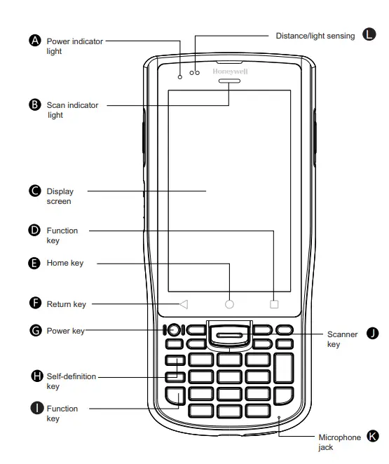 Scanner de codes à barres ScanPal EDA51K PDA ordinateur portable lecteur de codes à barres sans fil Android lecteur de codes à barres 2D